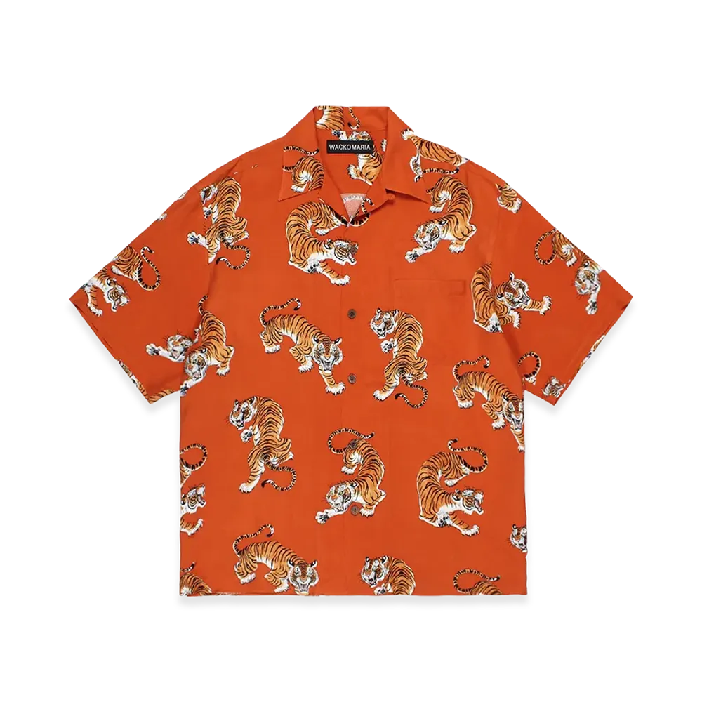 WACKO MARIA Tim Lehi / Hawaiian Shirt "Orange"