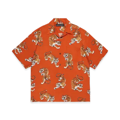 WACKO MARIA Tim Lehi / Hawaiian Shirt "Orange"