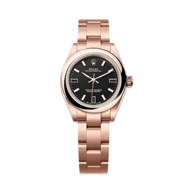 ROLEX Oyster Perpetual 28 Everose Gold "Black"