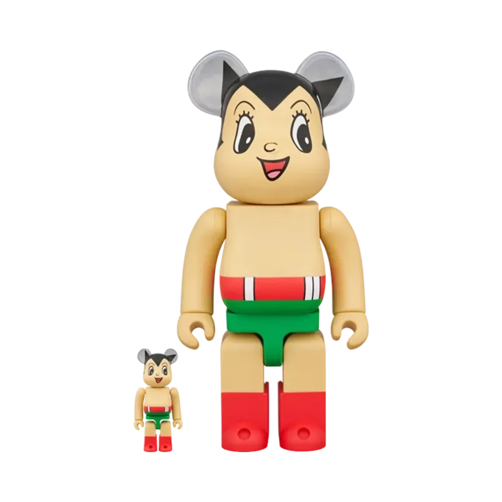 MEDICOM TOY "BEARBRICK" Astro Boy First Published In Book Form Ver. 100% & 400%