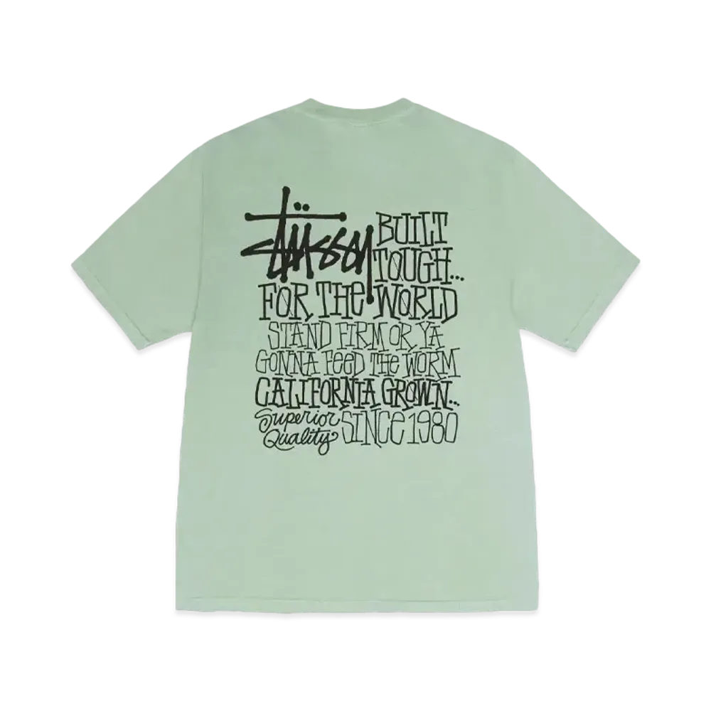 Stussy California Grown Tee Pigment Dyed "Granite"