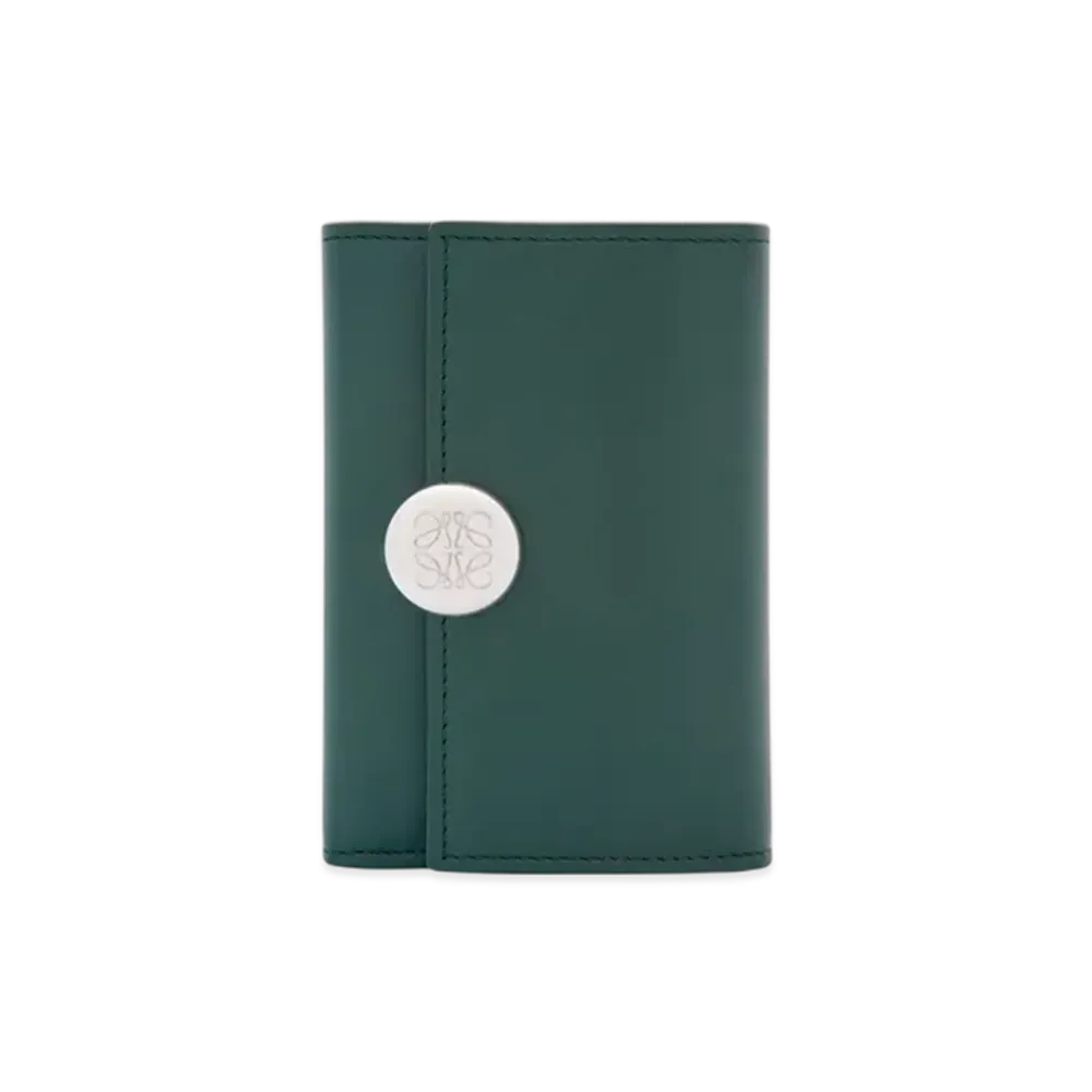 LOEWE Pebble Vertical Wallet Small "Deep Forest"