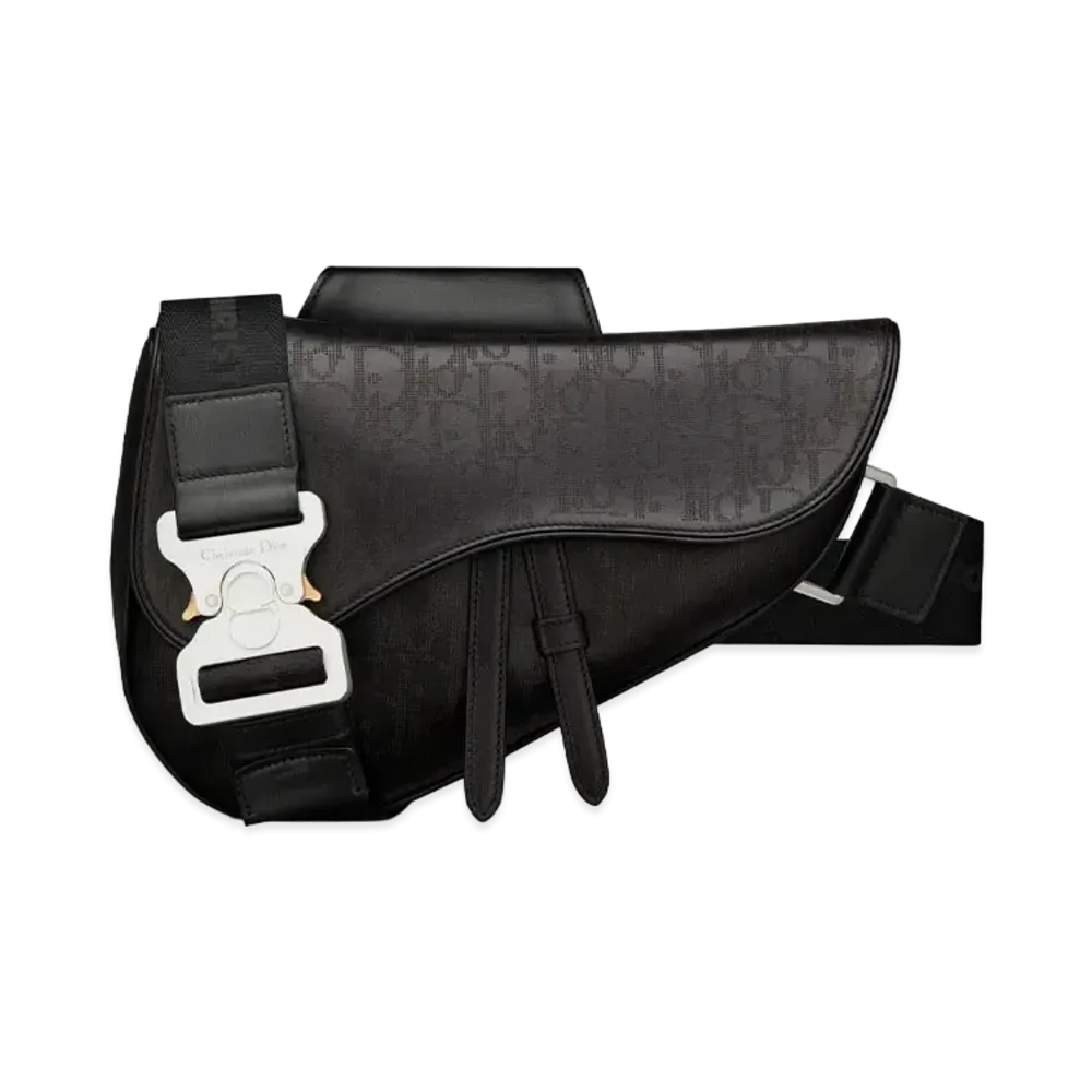 Dior Saddle Bag Dior Oblique Galaxy Leather "Black"