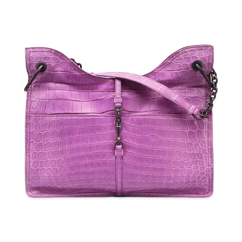 Bottega Veneta Beverly 71/16 Intrecciato leather Chain shoulder Bag "Purple"