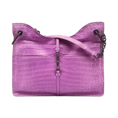 Bottega Veneta Beverly 71/16 Intrecciato leather Chain shoulder Bag "Purple"