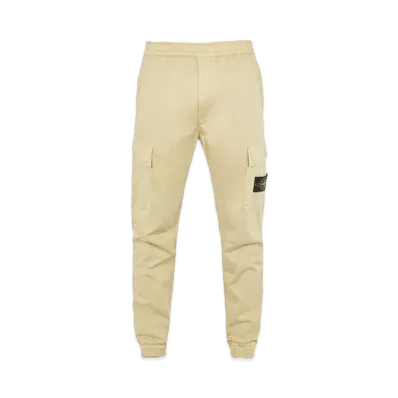 Stone Island 31314 STRETCH COTTON WOOL SATIN_REGULAR TAPERED FIT "Ibory"