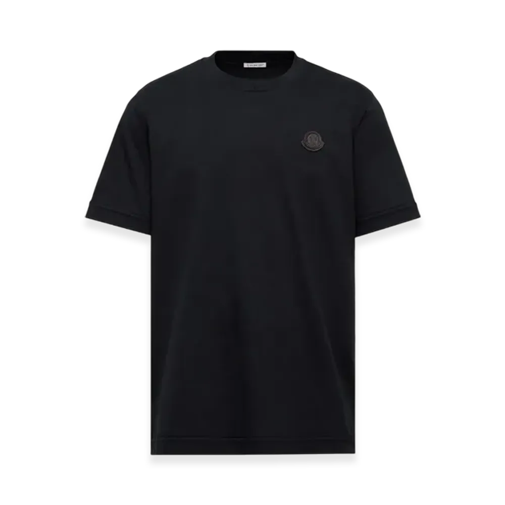 MONCLER Logo Patch Cotton T-Shirt "Navy Blue"