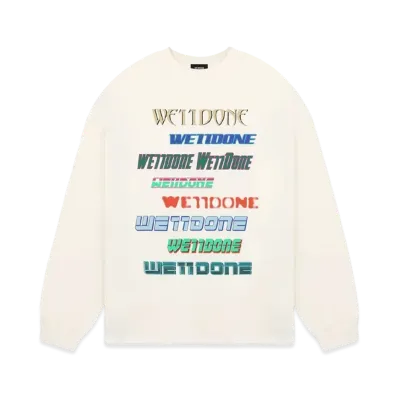 WE11DONE Multi Logo Long-sleeved T-shirt "White"