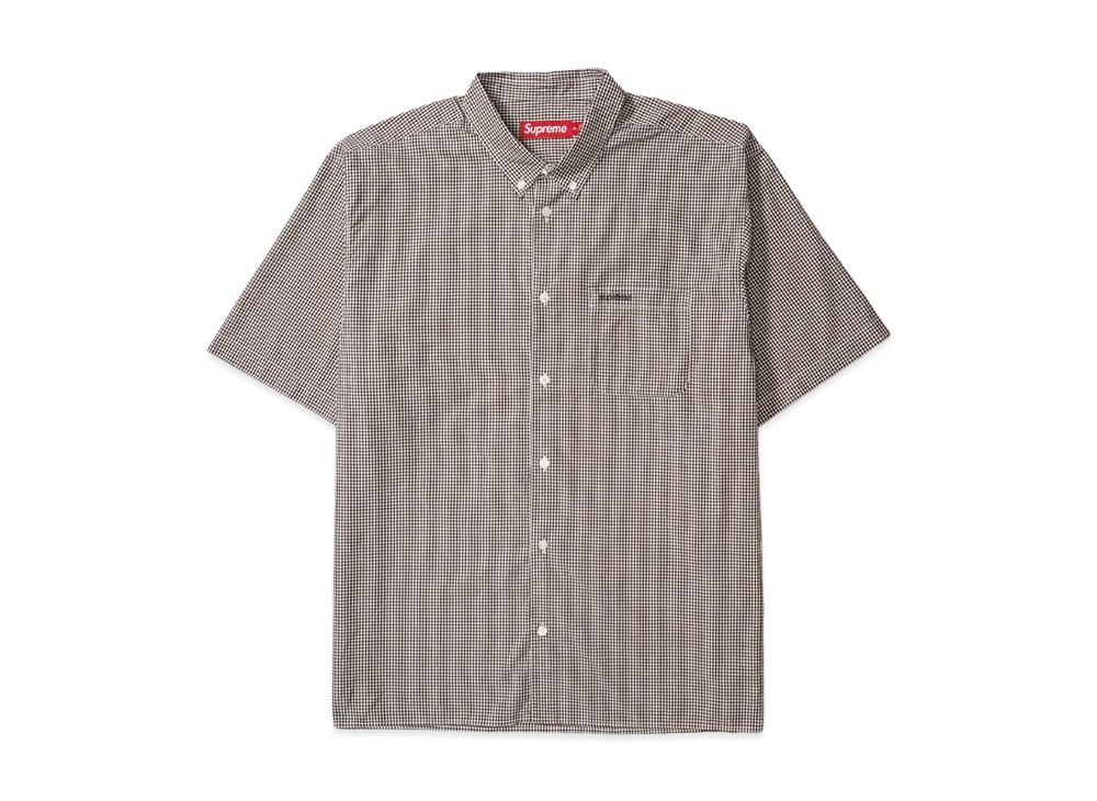 Supreme Gingham S/S Shirt "Brown"