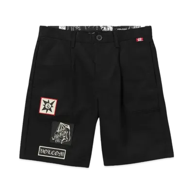 VOLCOM TOKYO TRUE FEATURED ARTIST YUSUKE SERVICES SHORT "BLACK"