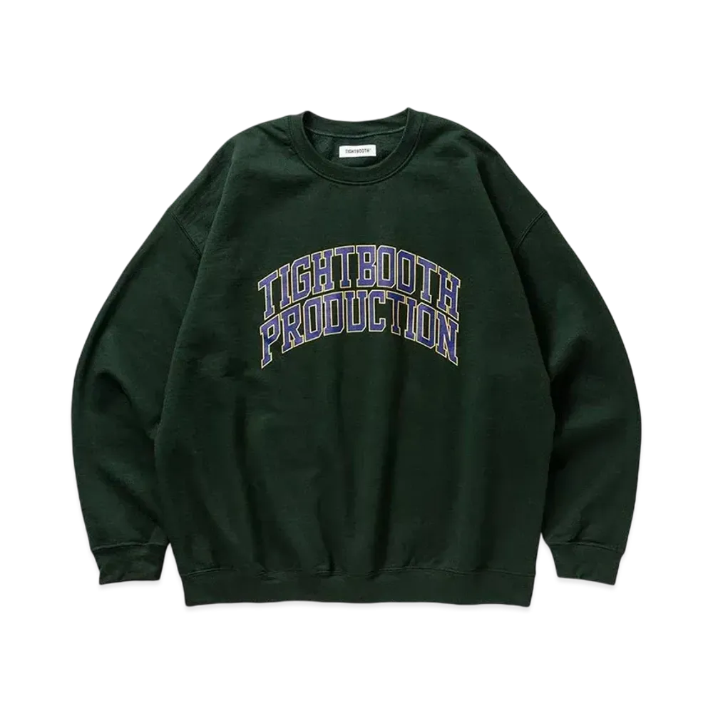 TIGHTBOOTH College Crew Sweat Shirt "Forest"
