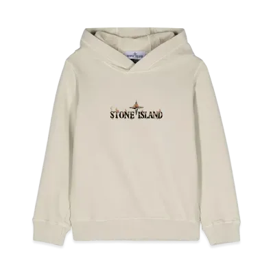 Stone Island Kids Hoodie "Beige"