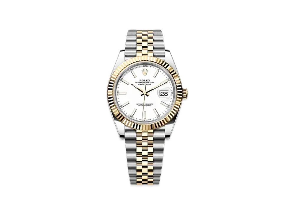 ROLEX Lady-Datejust Oystersteel & White Gold Diamonds "White"