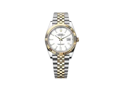 ROLEX Lady-Datejust Oystersteel & White Gold Diamonds "White"
