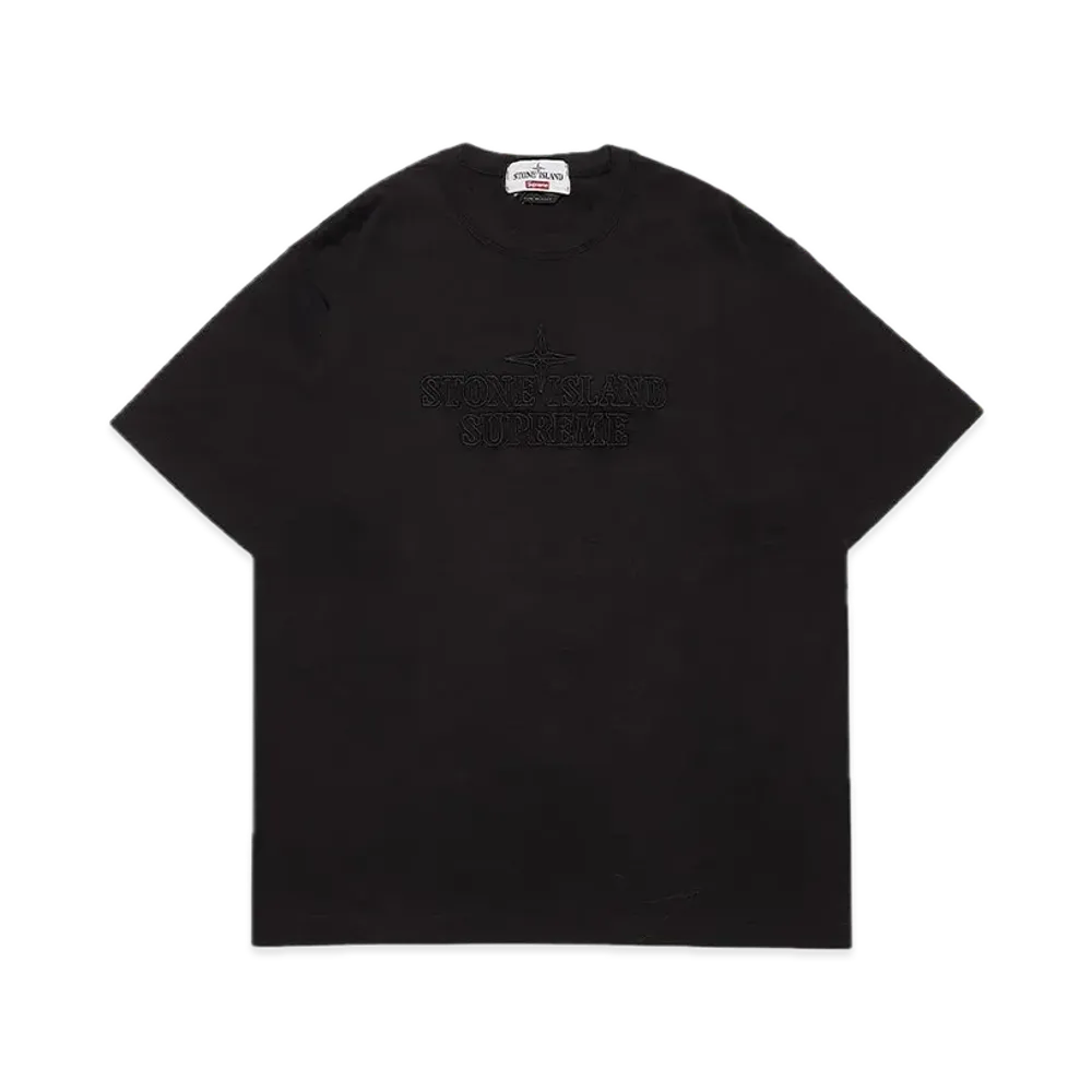Supreme x Stone Island Embroidered Logo S/S Top "Black"