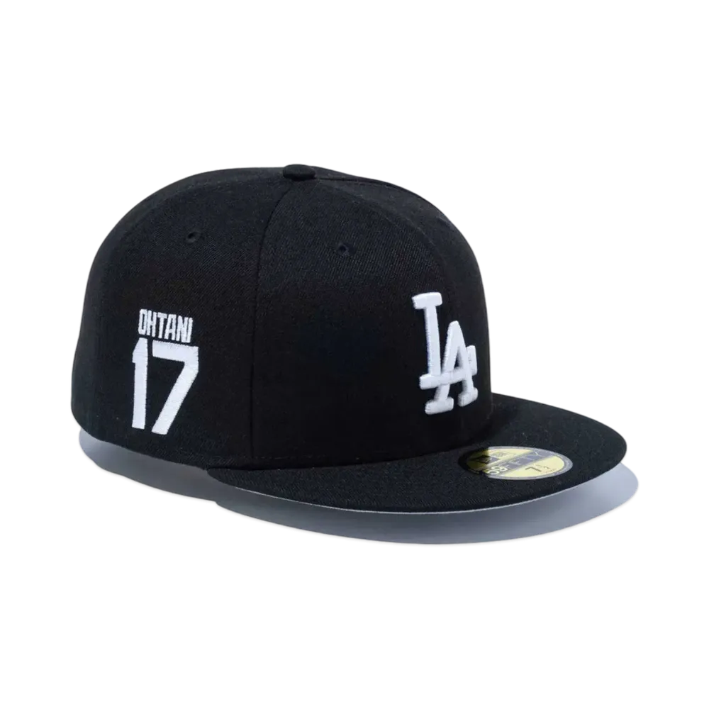 NEW ERA 59Fifty MLB Player Name & Number Los Angeles Dodgers "Black"