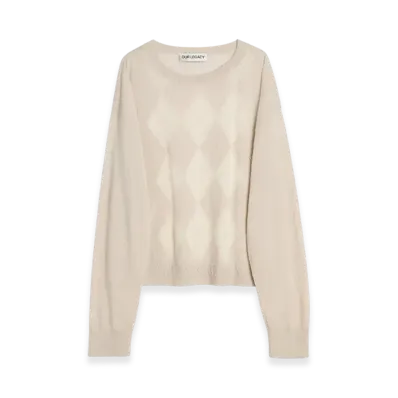 OUR LEGACY Sonar Roundneck "Blossom Argyle Fine Wool"