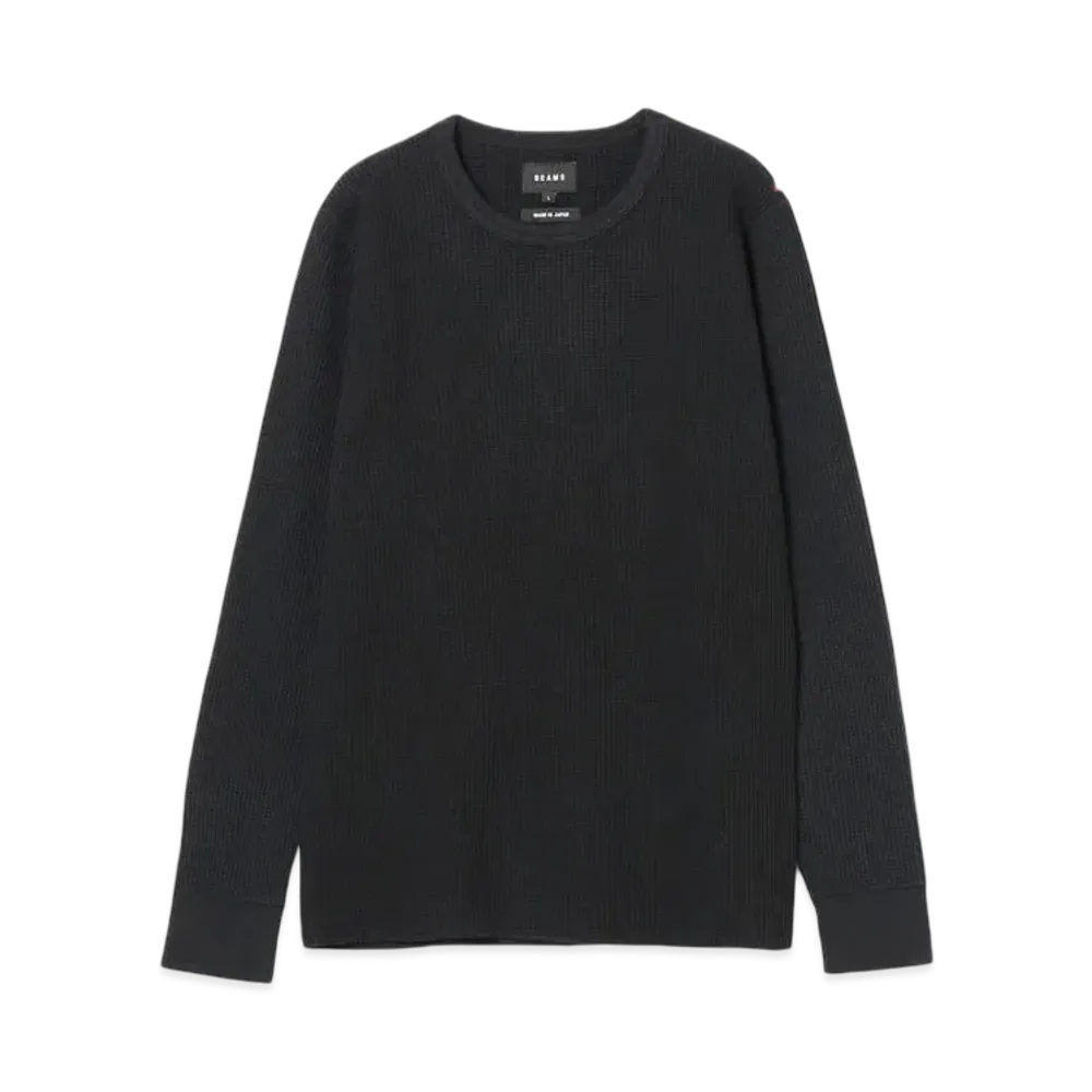 BEAMS Thermal Cut And Sew "Black"