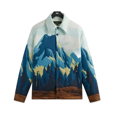 Kith Patchwork Brixton Puffed Shirt Jacket "Helium"