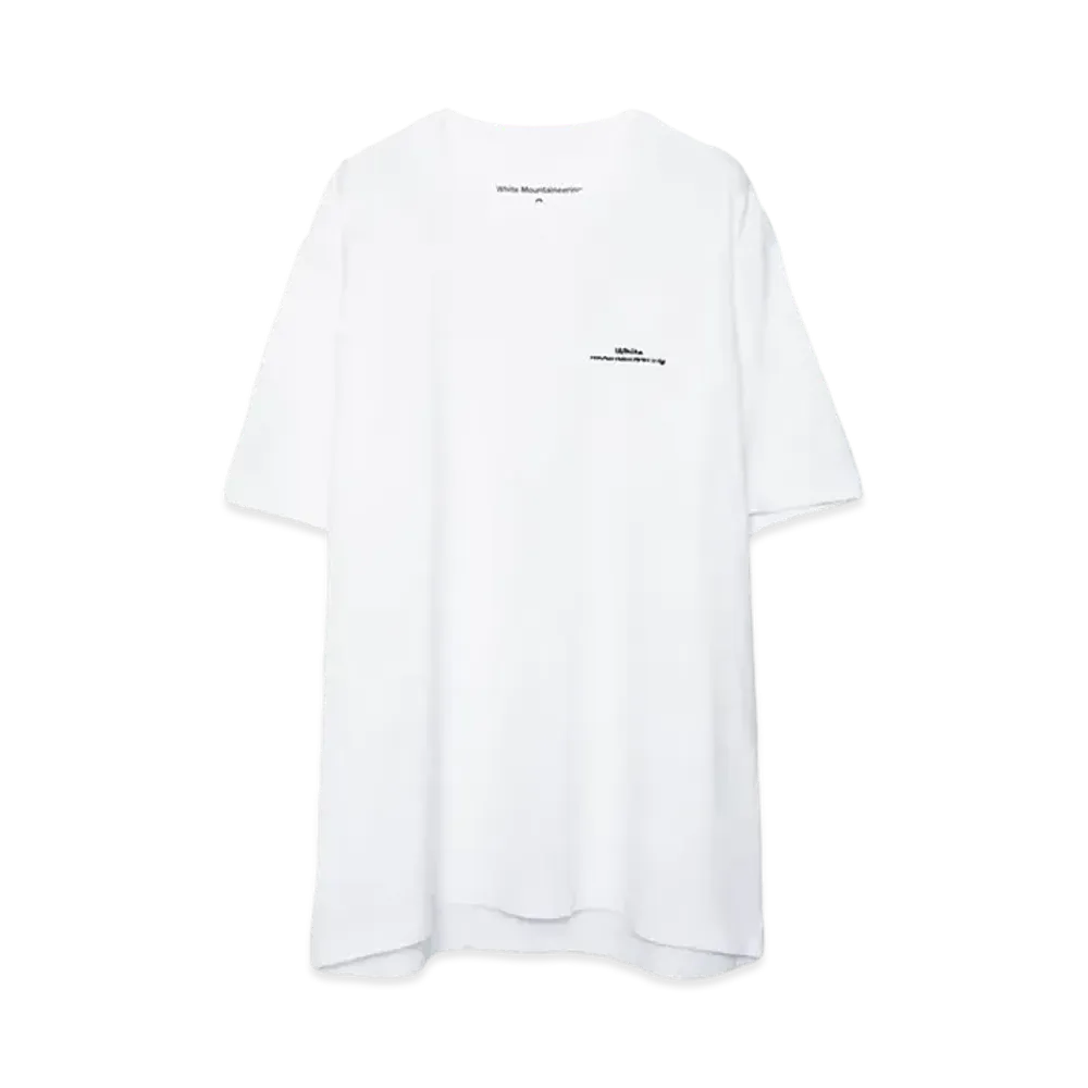 White Mountaineering LOGO EMBROIDARY T-SHIRT "WHITE"