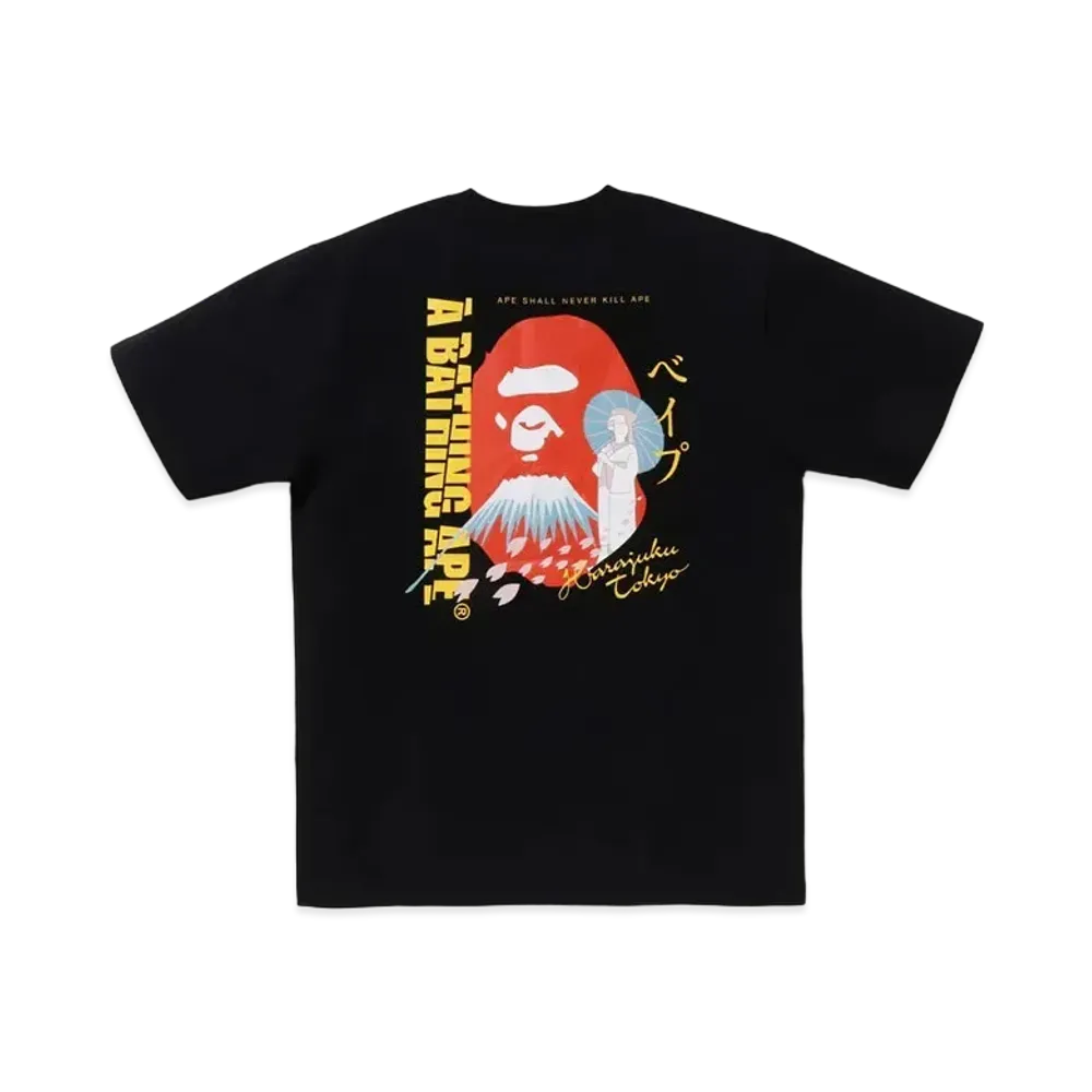 A BATHING APE Japan Souvenir Tee #3 "Black"