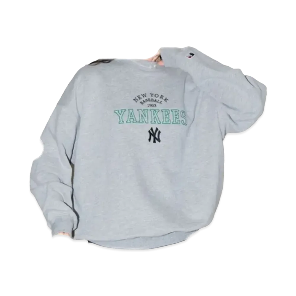 MLB x PUBLUX Exclusive Embroidered Logo Sweatshirt "Chacoal"