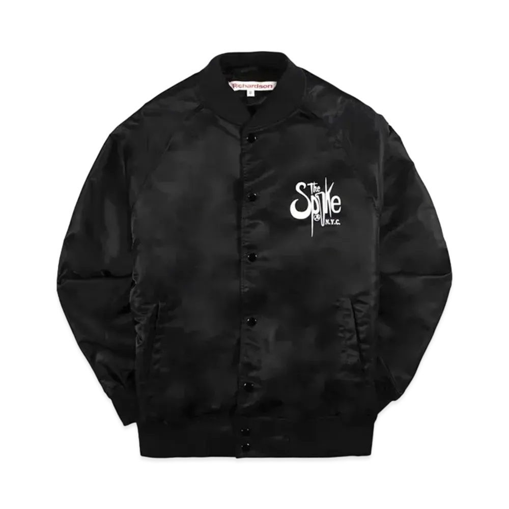 Richardson THE SPIKE SATIN BOMBER "Black"