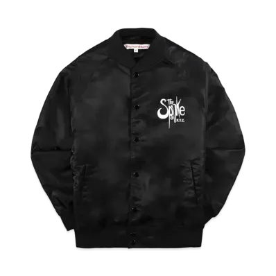 Richardson THE SPIKE SATIN BOMBER "Black"