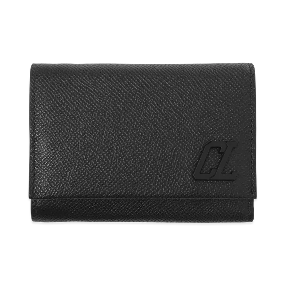 Christian Louboutin Tri-Fold Wallet with Coin Purse "Black"