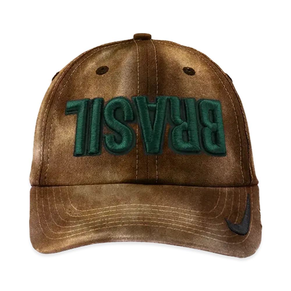 Travis Scott Cactus Jack x Nike Brasil Distressed Total 90 Hat "Brown"