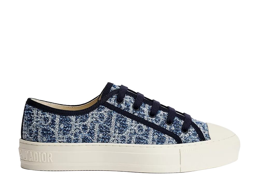 Dior Women's Dioriviera Walk'n'Dior Sneaker Spongy Dior Oblique Denim "Blue"