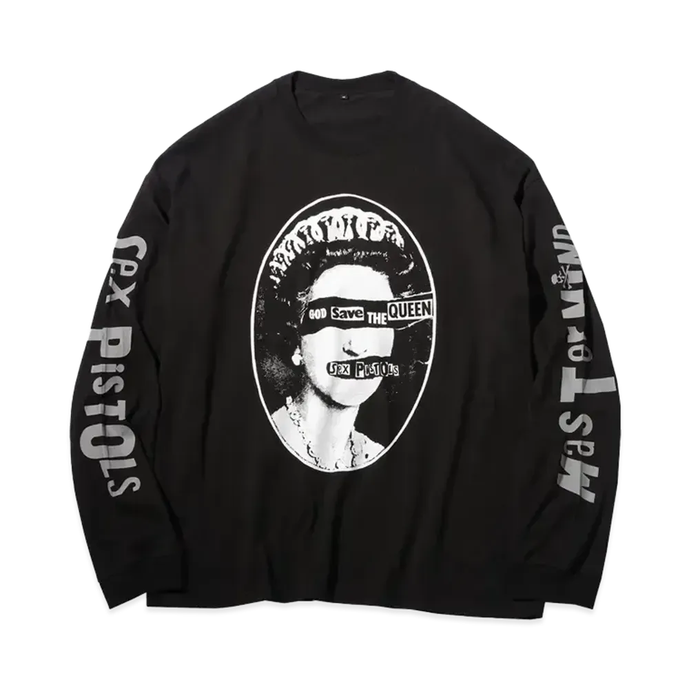 MASTERMIND God Save The Queen L/S Tee "BLACK"