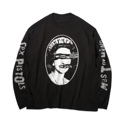 MASTERMIND God Save The Queen L/S Tee "BLACK"