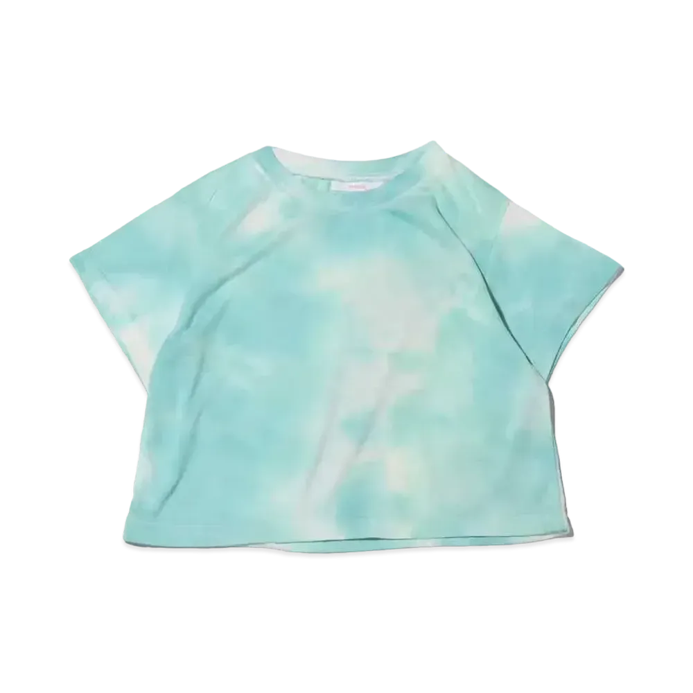 atmos pink Tie Dye Pattern Mini Length T-Shirt "Green"