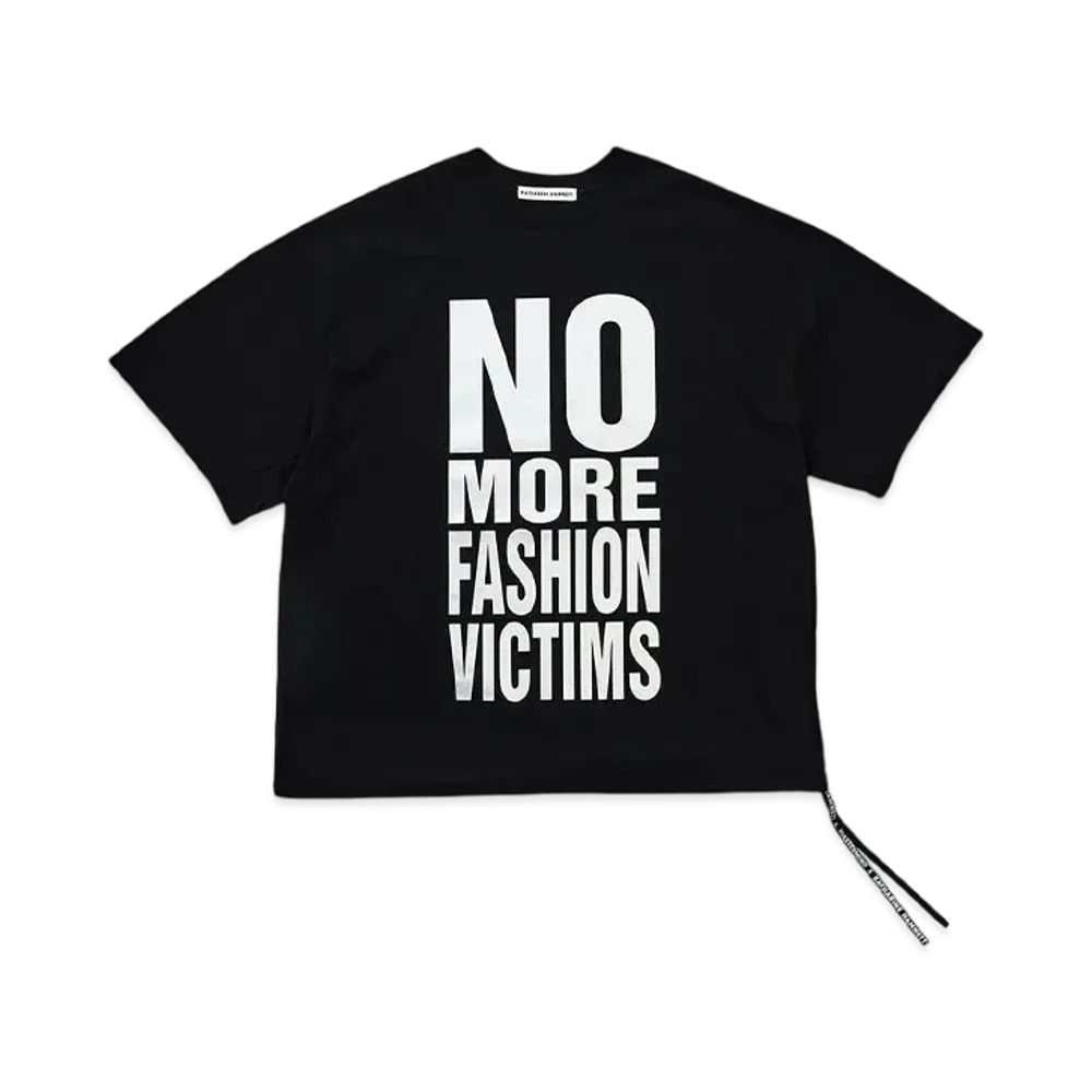 MASTERMIND x KATHARINE HAMNETT SLOGAN BIG TEE/N,M.F,V "BLACK"