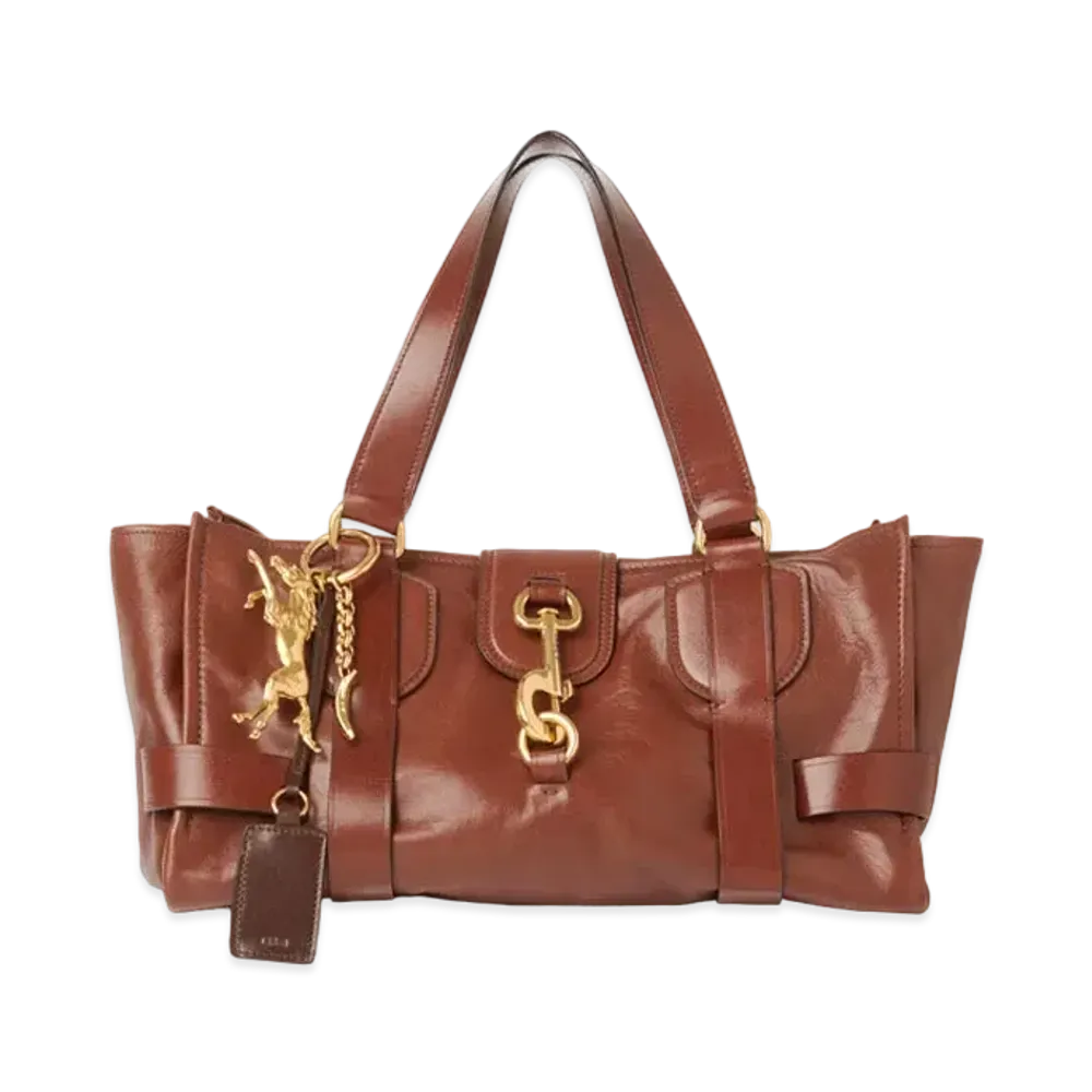 Chloe Kerala 25 Handbag In Soft Leather "Dark Ebony"