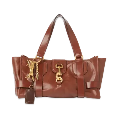 Chloe Kerala 25 Handbag In Soft Leather "Dark Ebony"