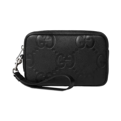 GUCCI Small Jumbo GG Pouch "Black"