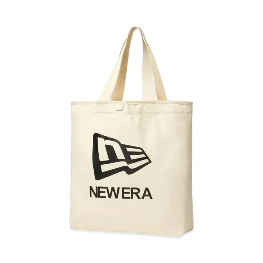 NEW ERA Light Tote Bag 14L Flag Logo "Ivory"