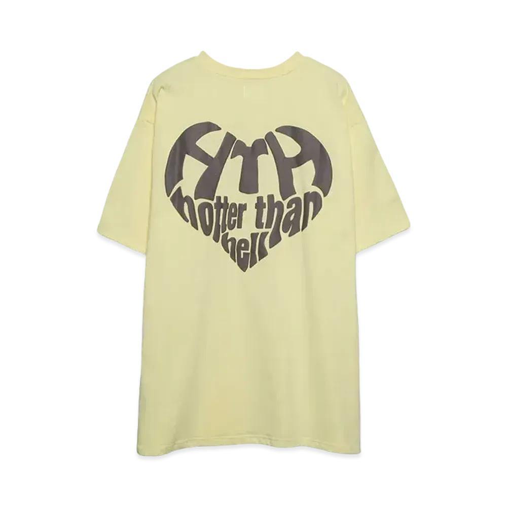 HTH Heart logo tee "Yellow"