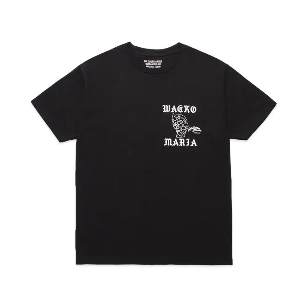WACKO MARIA x 56 Tattoo Studio / T-Shirt "Black"