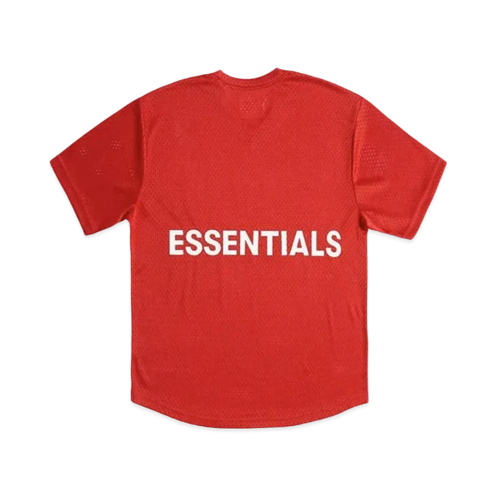 FEAR OF GOD Essentials Mesh T-shirt "Red"