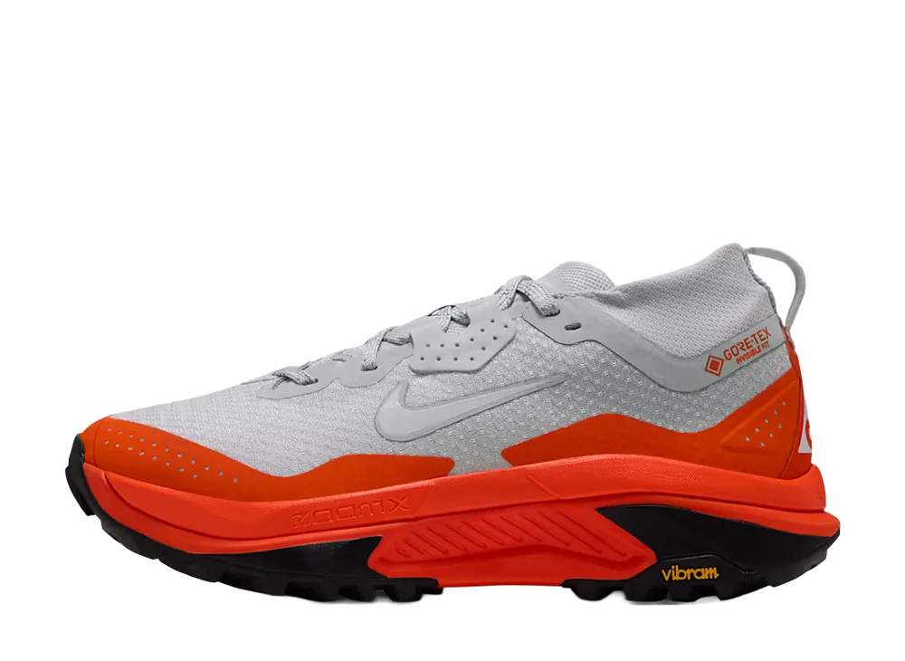 Nike Women's ACG Zegama Trail GORE-TEX "Light Silver/Safety Orange"