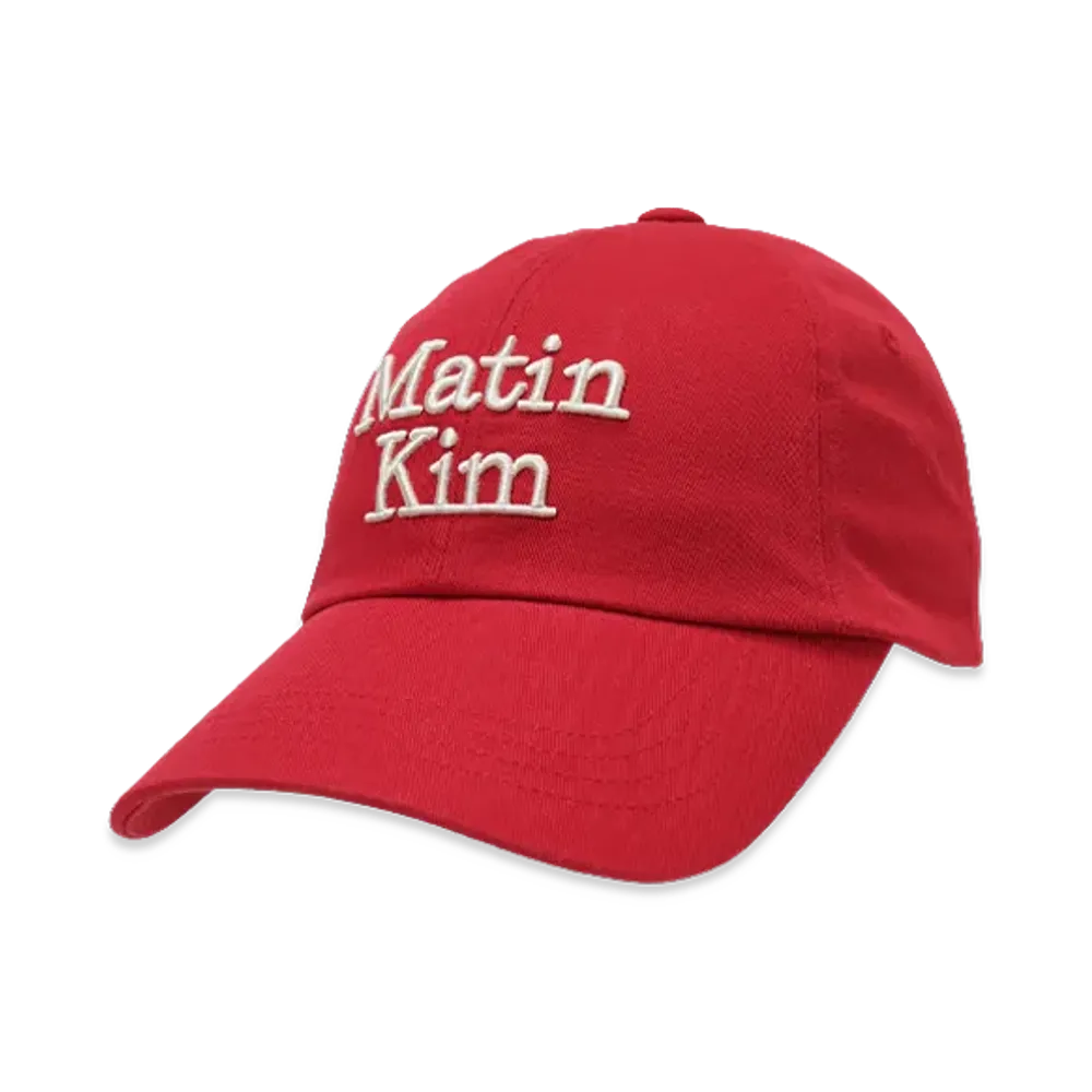 Matin Kim Matin Volume Logo Ball Cap "Red"