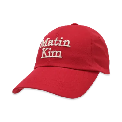 Matin Kim Matin Volume Logo Ball Cap "Red"