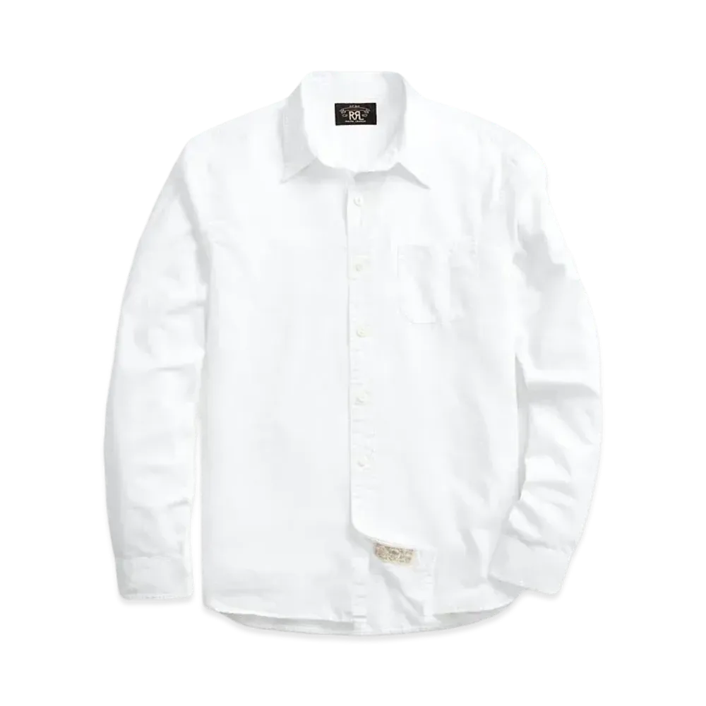 RRL Ralph Lauren Twill Work Shirt "White"