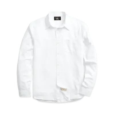 RRL Ralph Lauren Twill Work Shirt "White"
