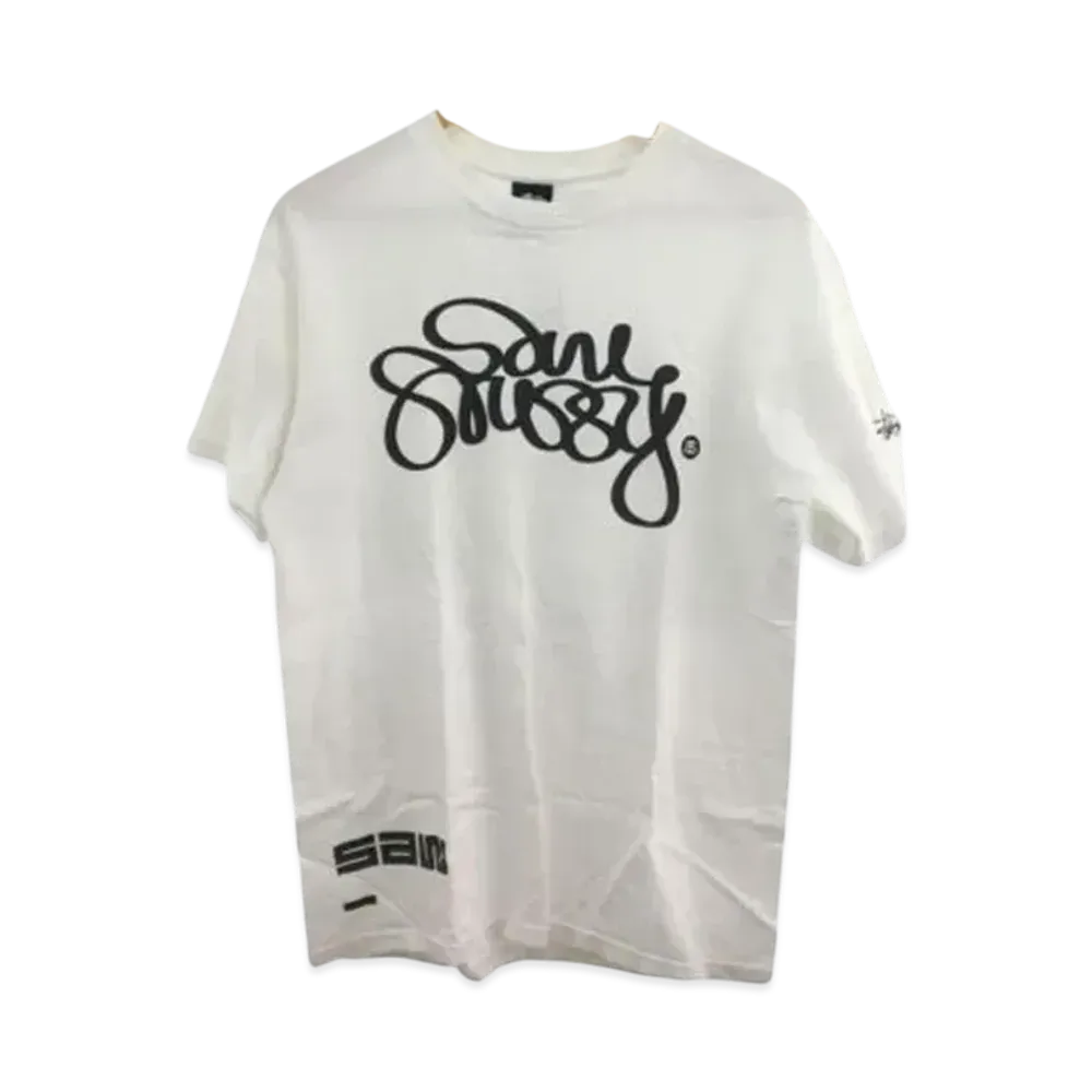 Stussy x Saw Recording Collaboration Tee "White"