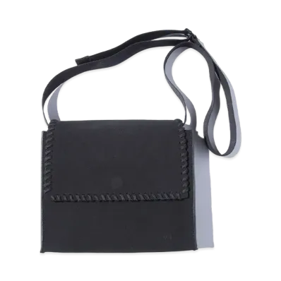 F/CE. Tech Suede Shoulder Bag "Black"