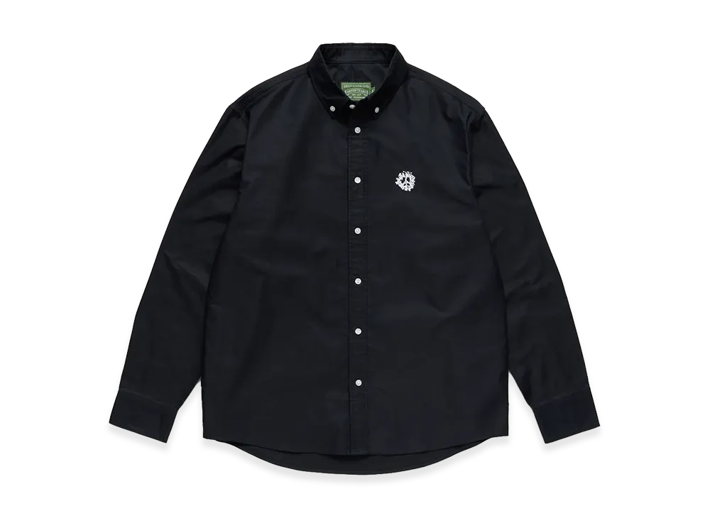DENIM TEARS Peace Wreath Oxford Shirt "Black"